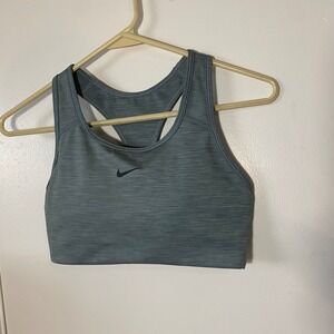Nike Medium Sports Bra Gray Racerback Medium Support Activewear